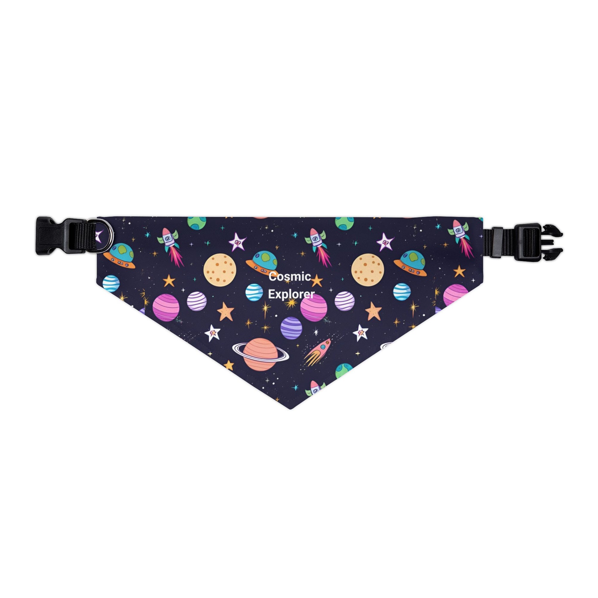 Cosmic Explorer Pet Bandana Collar for Space-Loving Dogs, Cute Canine Accessories for Celebrations, Gift for Pet Owners, Adorable Pet