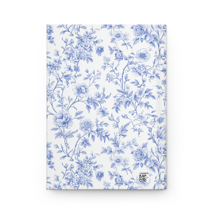 Personalized French Toile Hardcover Journal, Customizable Journal for Writing, Gift for Writers