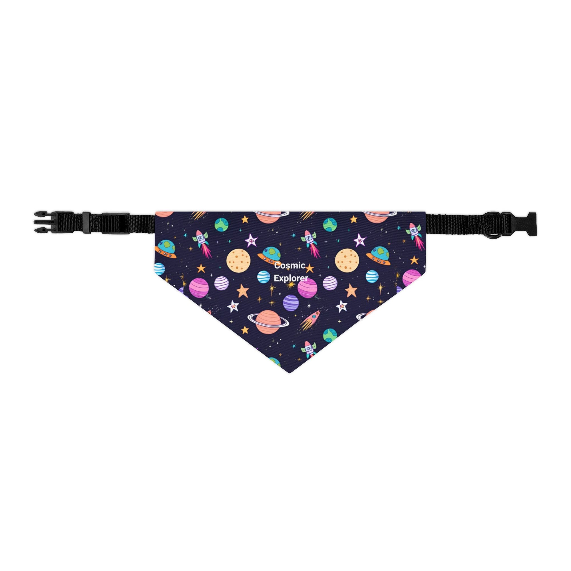 Cosmic Explorer Pet Bandana Collar for Space-Loving Dogs, Cute Canine Accessories for Celebrations, Gift for Pet Owners, Adorable Pet