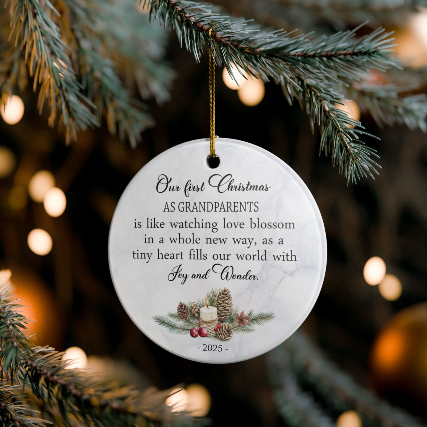 Our First Christmas as Grandparents Ornament 2025, Sentimental Keepsake
