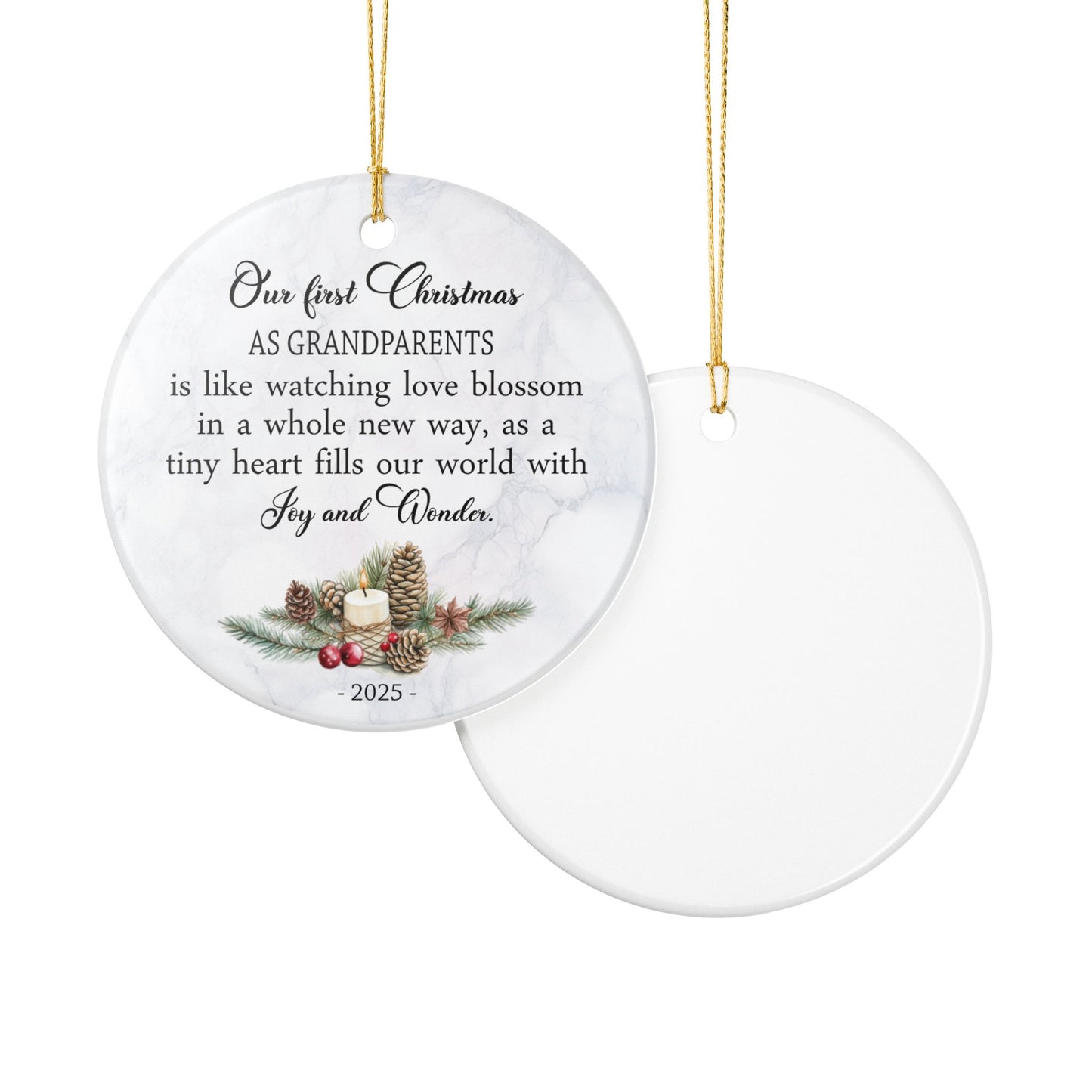 Our First Christmas as Grandparents Ornament 2025, Sentimental Keepsake