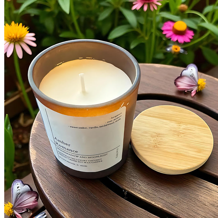 Amber Romance Candle – Warm Amber, Sweet Vanilla and Musk