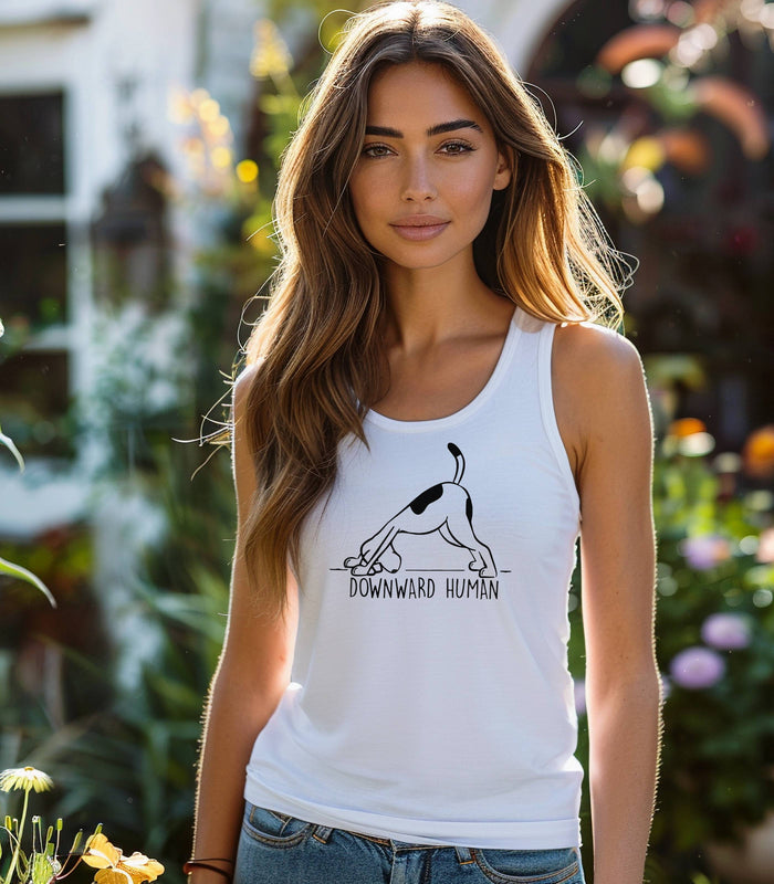 Yoga Shirt, Dog Yoga Shirt, Yoga Lover Tank, Dog Lover Shirt, Funny Yoga Gift, Meditation Shirt, Yoga Class Gift, Yoga Instructor Shirt