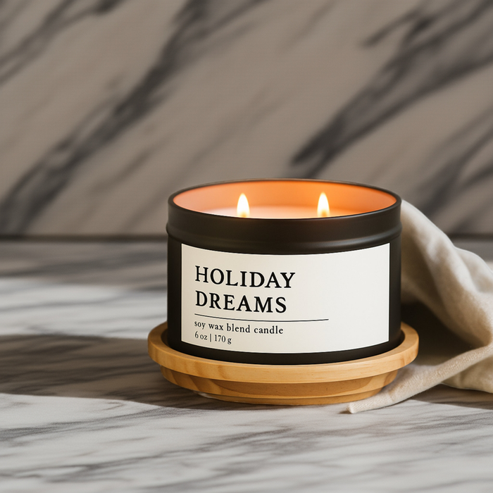 Holiday Dream Soy Wax Blend Candle, 6 oz 2-Wick