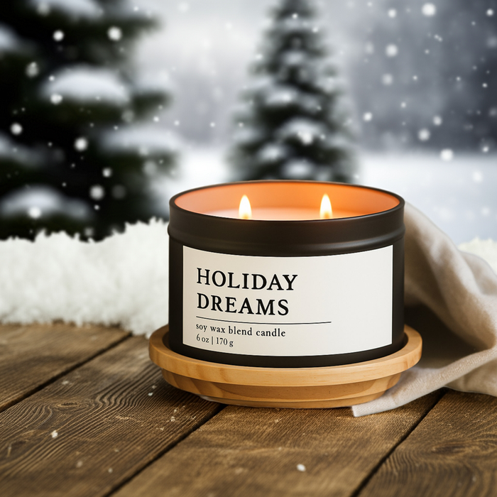 Holiday Dream Soy Wax Blend Candle, 6 oz 2-Wick