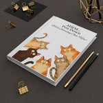 Whimsical Cat Hardcover Journal, Perfect for Writers and Cat Lovers