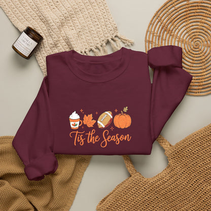 Embroidered Fall Tis The Season Sweatshirt