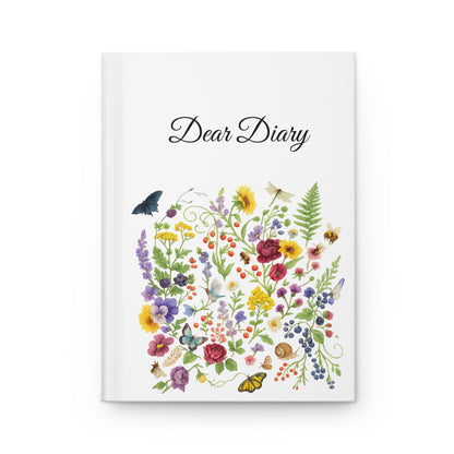 Dear Diary Wildflower Journal, Botanical Floral Nature Writing Notebook