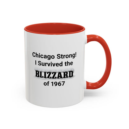 Chicago Strong! I Survived the Blizzard of 1967 Mug, Vintage Winter Tribute
