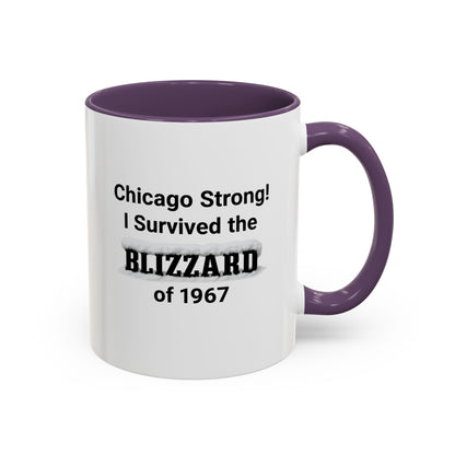 Chicago Strong! I Survived the Blizzard of 1967 Mug, Vintage Winter Tribute