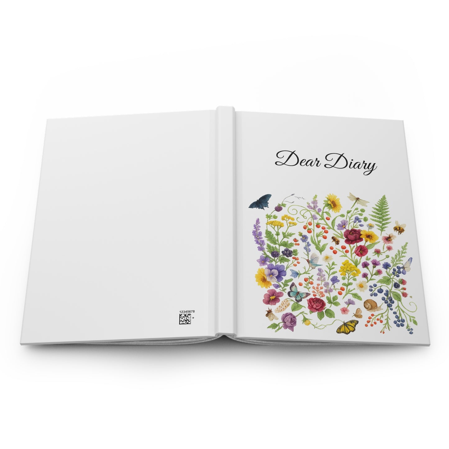 Dear Diary Wildflower Journal, Botanical Floral Nature Writing Notebook