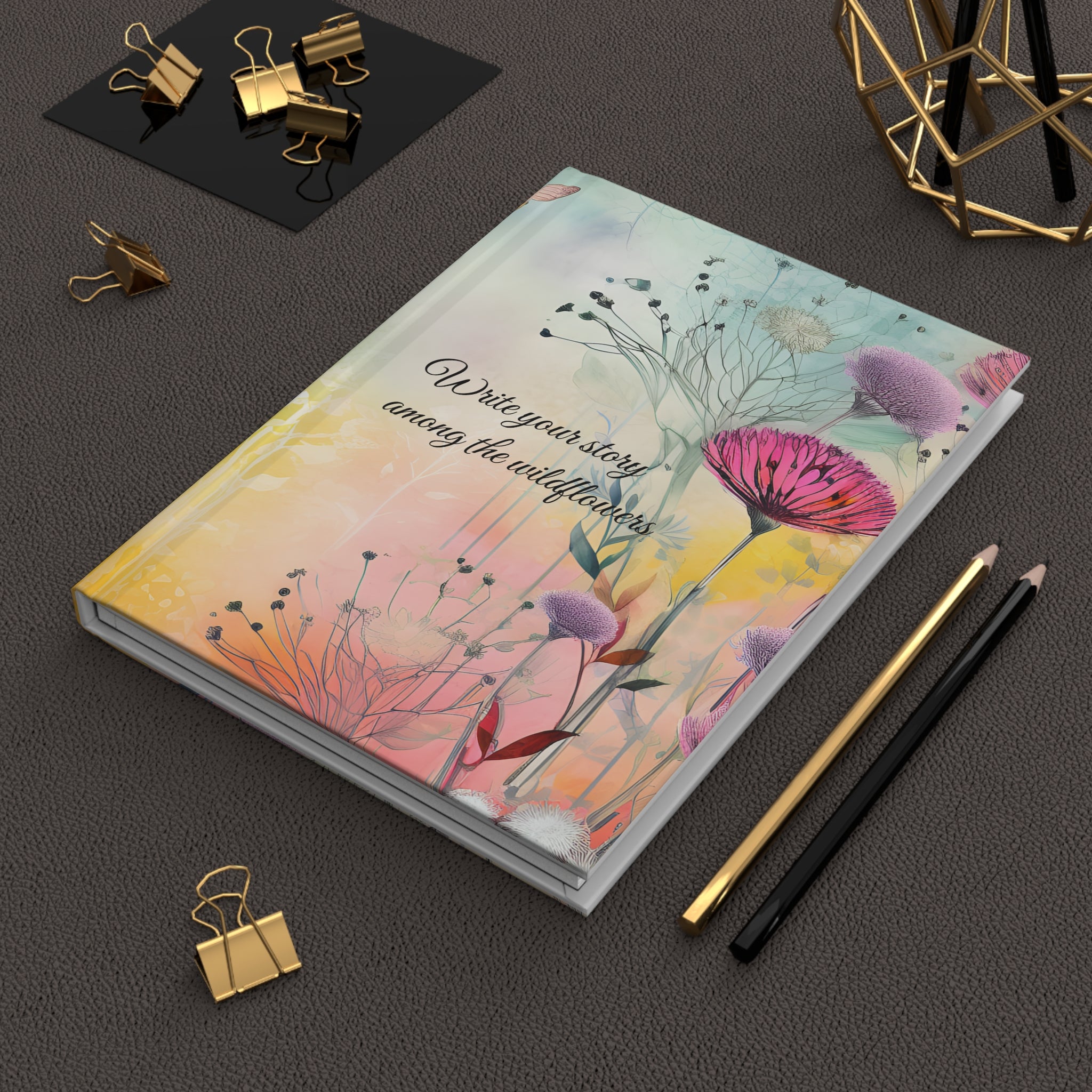 Wildflower Hardcover Journal, Write Your Story, Nature Lover Gift