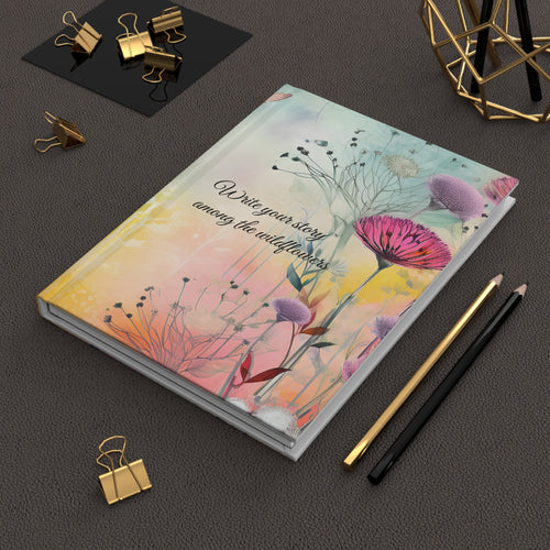 Wildflower Hardcover Journal, Write Your Story, Nature Lover Gift