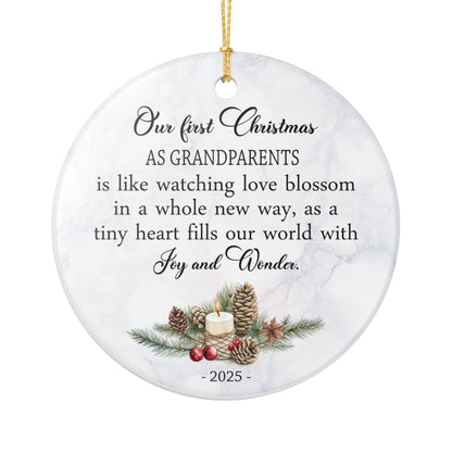 Our First Christmas as Grandparents Ornament 2025, Sentimental Keepsake