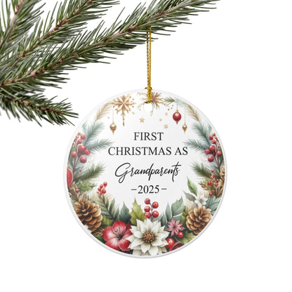 First Christmas as Grandparents Ornament 2025, Holiday Keepsake