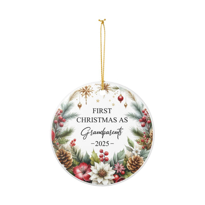 First Christmas as Grandparents Ornament 2025, Holiday Keepsake