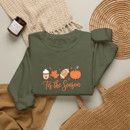 Embroidered Fall Tis The Season Sweatshirt