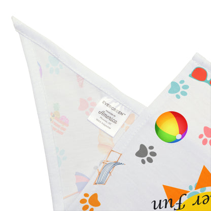 Summer Fun Pet Bandana, Bright Beach Vibes for Pets
