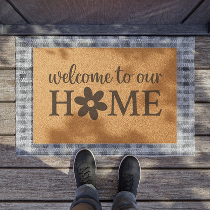 welcome to our HOME doormat, coir entrance mat