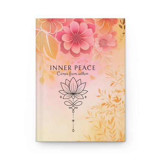 Inner Peace Hardcover Journal, Meditation Notebook, Mindful Gift