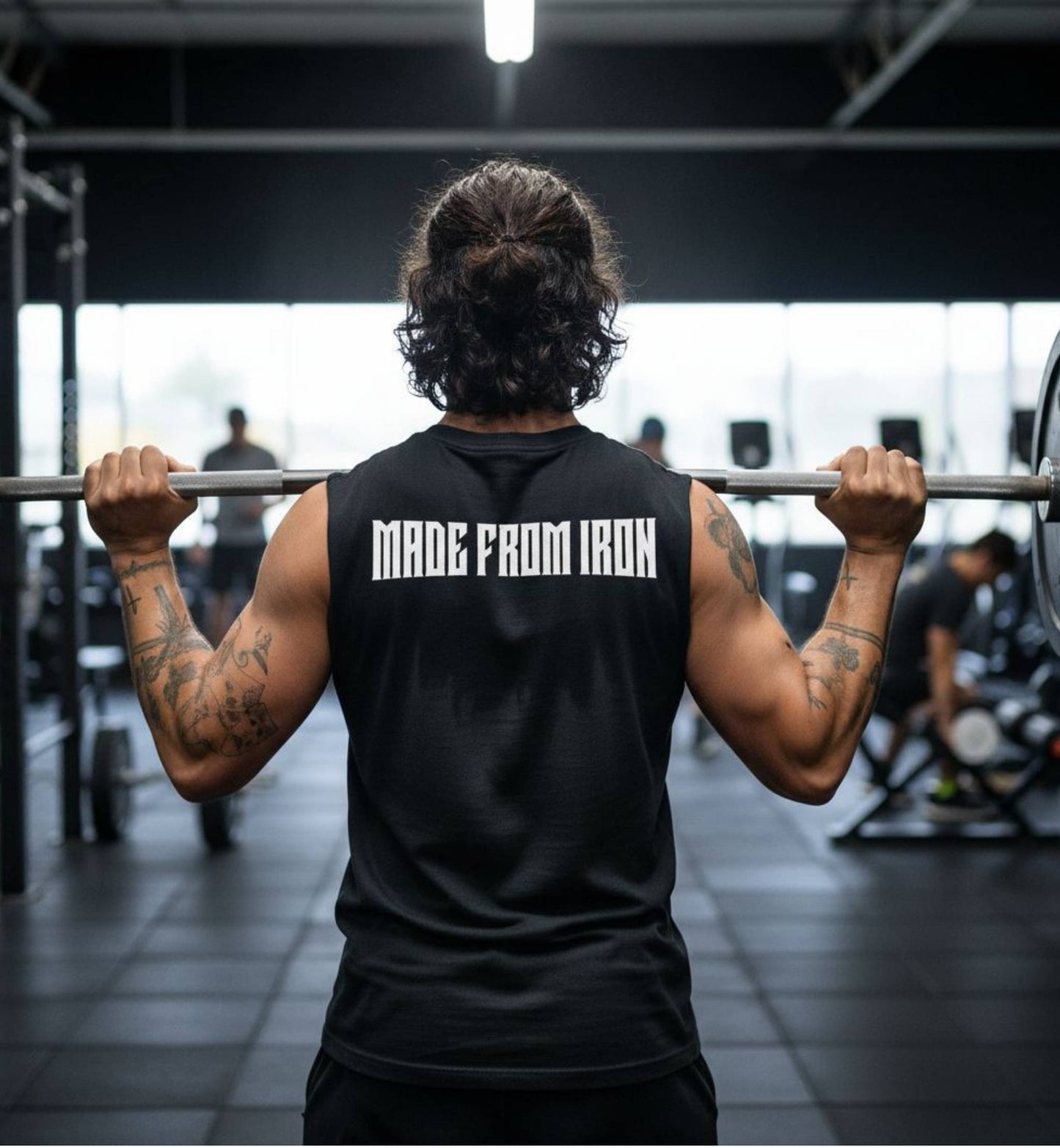 Made From Iron Muscle T-Shirt, Workout Muscle Top, Muscle Tank Top, Strength Training Tee