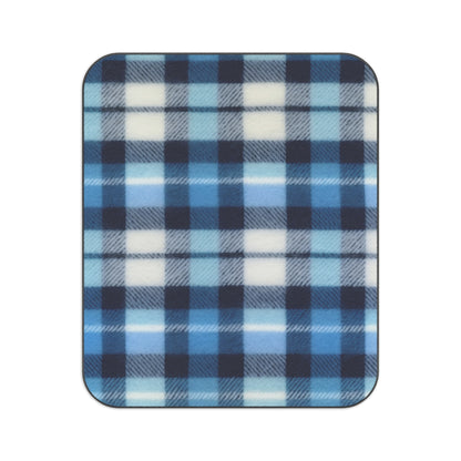 Blue Plaid Picnic Blanket, Classic Checkered Outdoor Blanket for Picnics, Camping & Family Outings