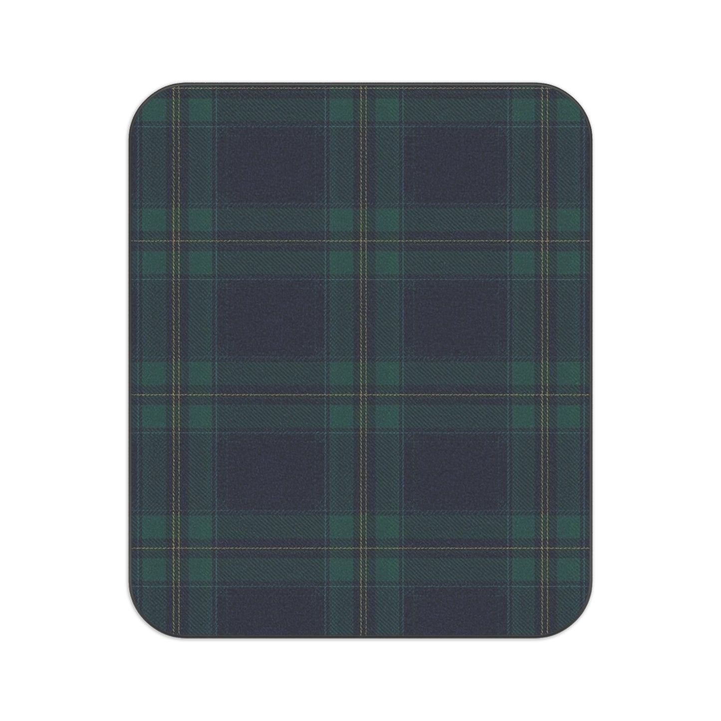 Dark Green and Navy Tartan Picnic Blanket, Classic Plaid Outdoor Blanket for Picnics & Camping