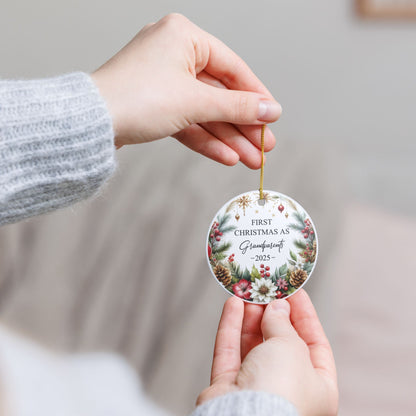 First Christmas as Grandparents Ornament 2025, Holiday Keepsake