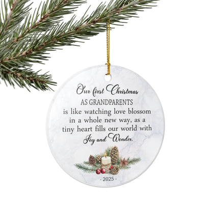Our First Christmas as Grandparents Ornament 2025, Sentimental Keepsake