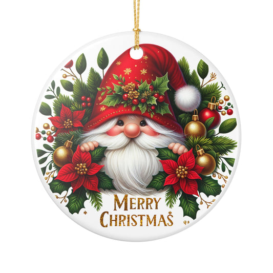 Gnome Christmas Ornament, Holiday Decor, Merry Christmas, Christmas Tree Ornament, Festive Ornament, Keepsake, Xmas