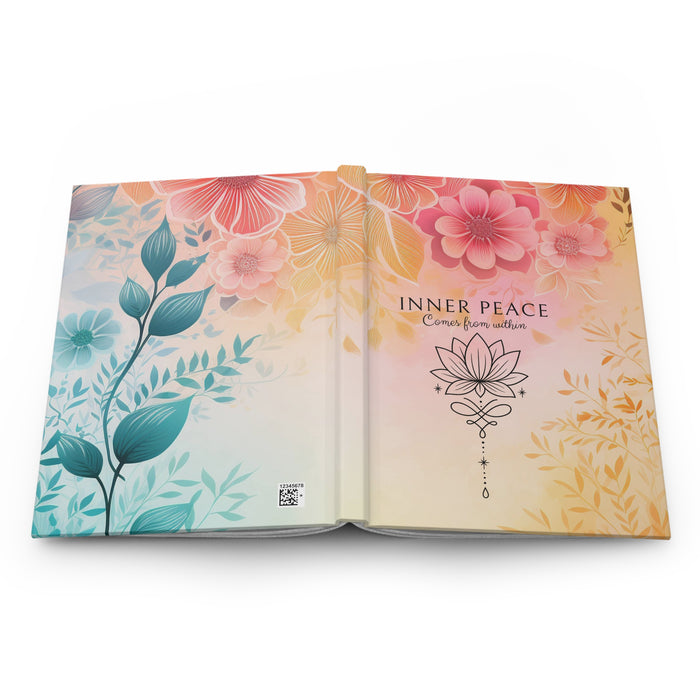 Inner Peace Hardcover Journal, Meditation Notebook, Mindful Gift