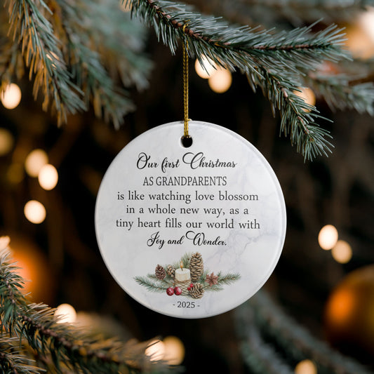 Our First Christmas as Grandparents Ornament 2025, Sentimental Keepsake