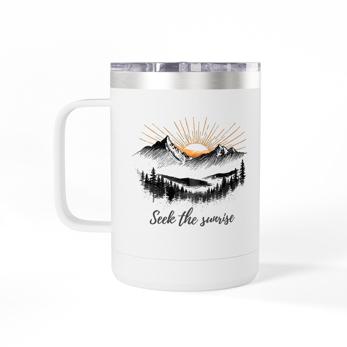 Seek the Sunrise Mug, 15 oz