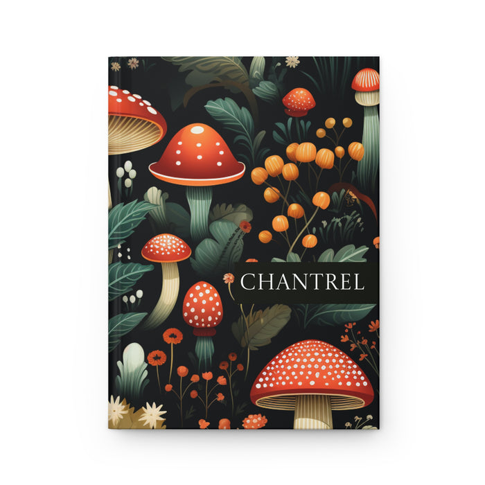 Personalized Whimsical Mushroom Hardcover Journal, Nature-Inspired Notebook, Forest Lovers Notebook