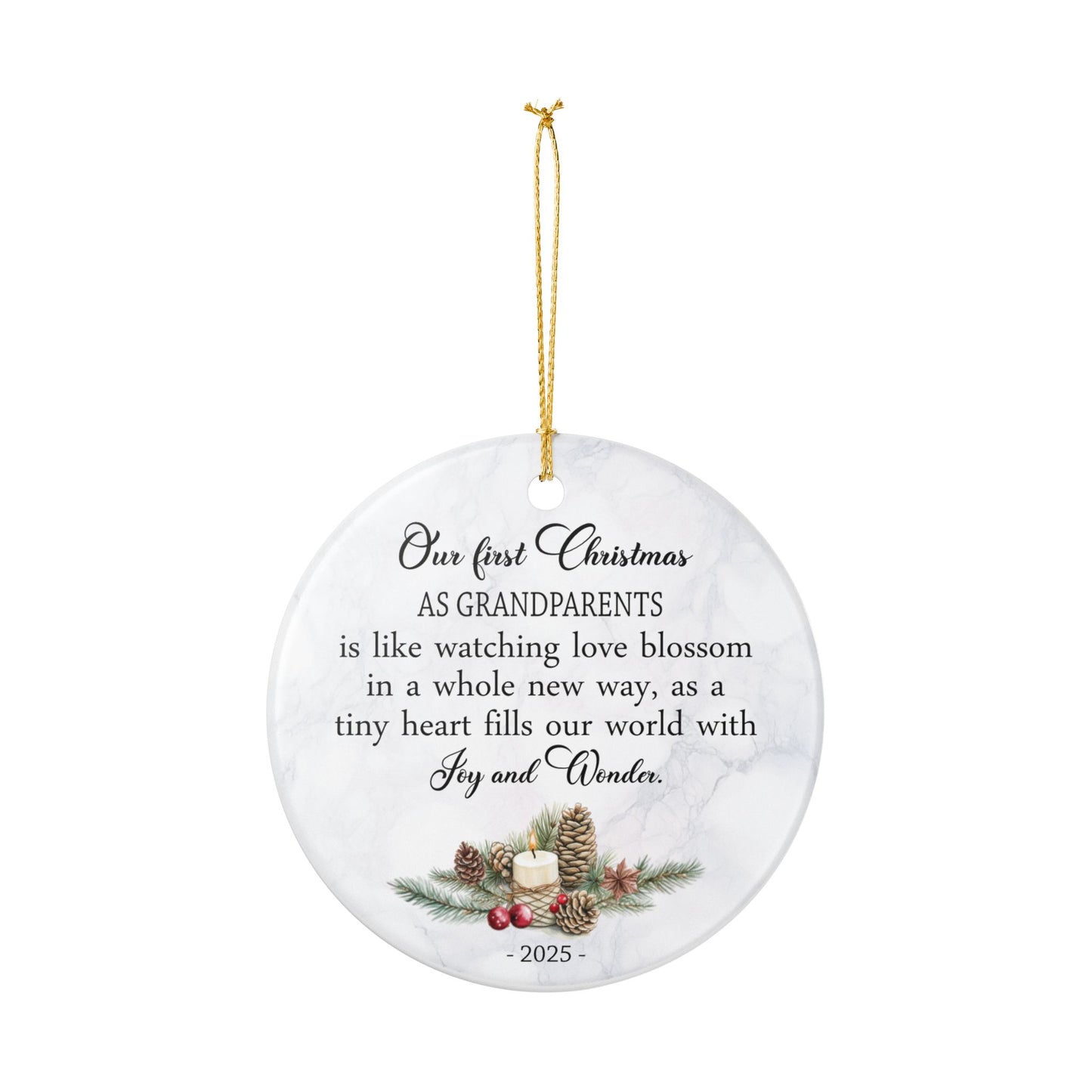 Our First Christmas as Grandparents Ornament 2025, Sentimental Keepsake