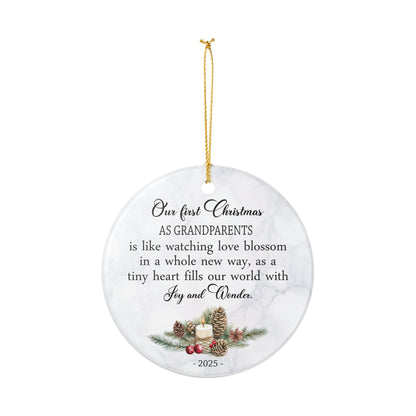 Our First Christmas as Grandparents Ornament 2025, Sentimental Keepsake