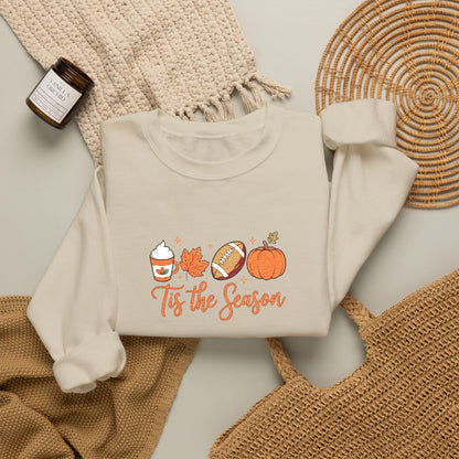 Embroidered Fall Tis The Season Sweatshirt