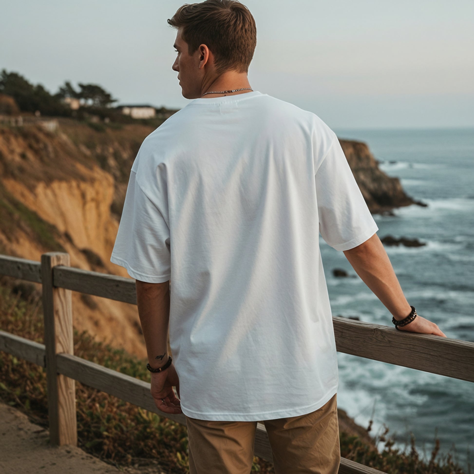White TShirt - Back View