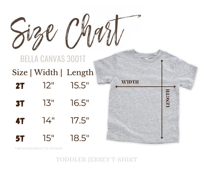 Bella Canvas 3001 Toddler Size Chart