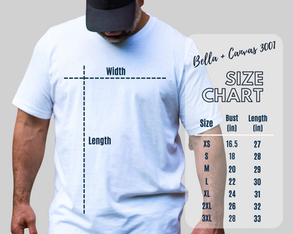 Bella Canvas Size Chart