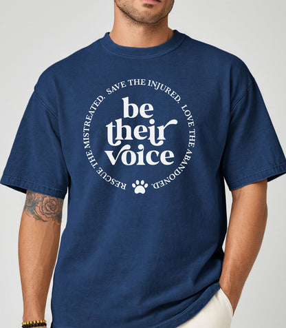 Be Their Voice T-Shirt, Animal Rescue Apparel, Conscious Clothing, Gift for Animal Lovers, Pet Adoption Tee