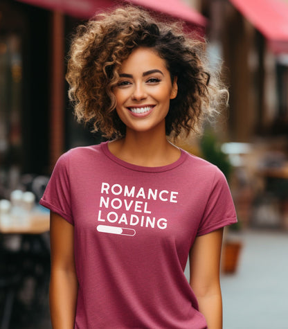 Romance Novel Loading Tee, Romance Author Tee, Romance Author Gift, Romance Writer Shirt, Bookish Tee, Book Lover Gift