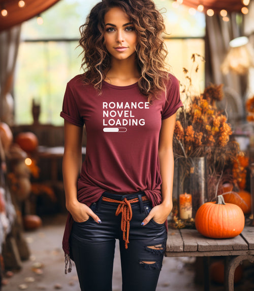 Romance Novel Loading T-Shirt – Bookish Gift for Romance Readers & Writers