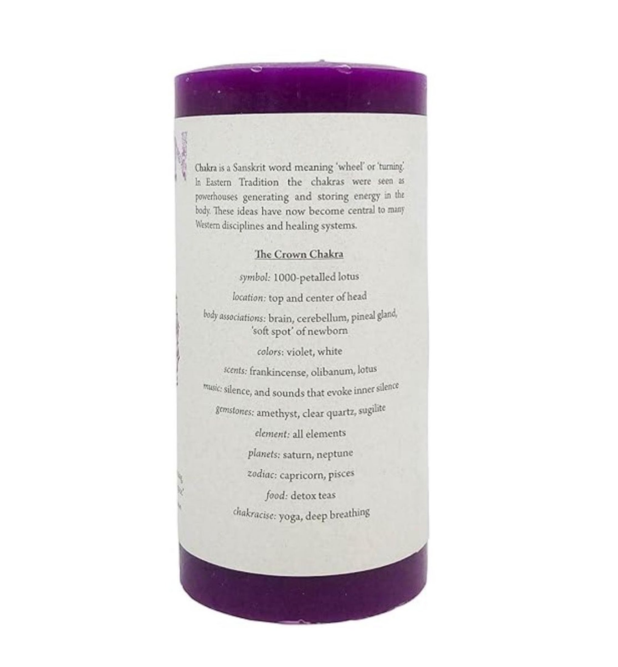 Crown Chakra Candle, Sahasrara