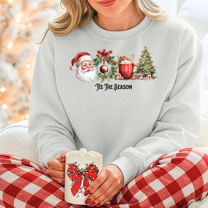 Tis The Season Sweatshirt, Holiday Gift, Spirit of Christmas Sweatshirt, Santa Apparel