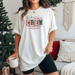 Personalized Christmas Crew T-Shirt, Matching Family Holiday Shirt