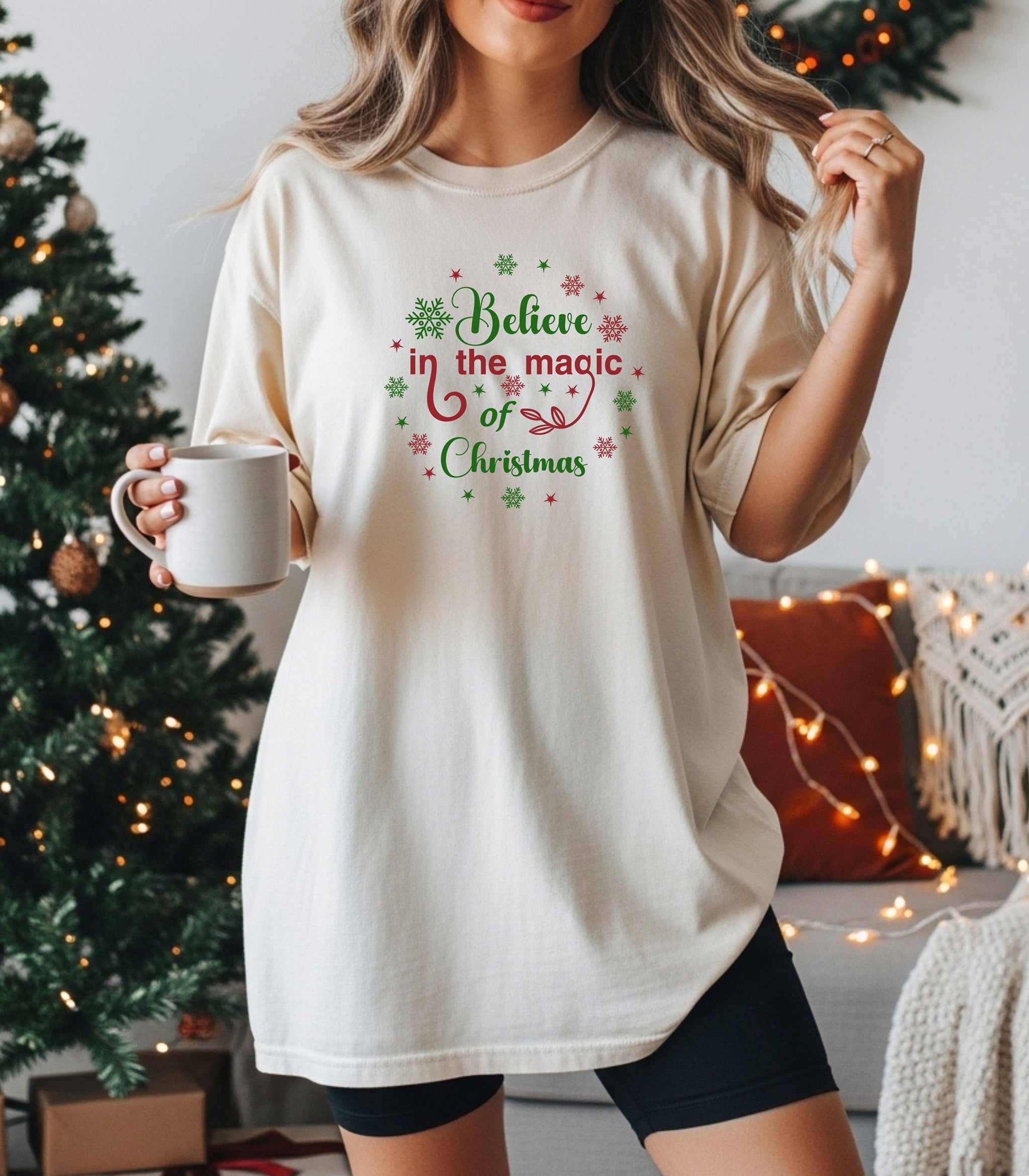 Believe in the Magic of Christmas T-Shirt, Festive Holiday Tee