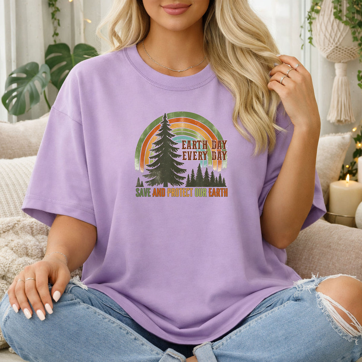 Earth Day Every Day T-Shirt, Save & Protect Our Earth Nature Tee