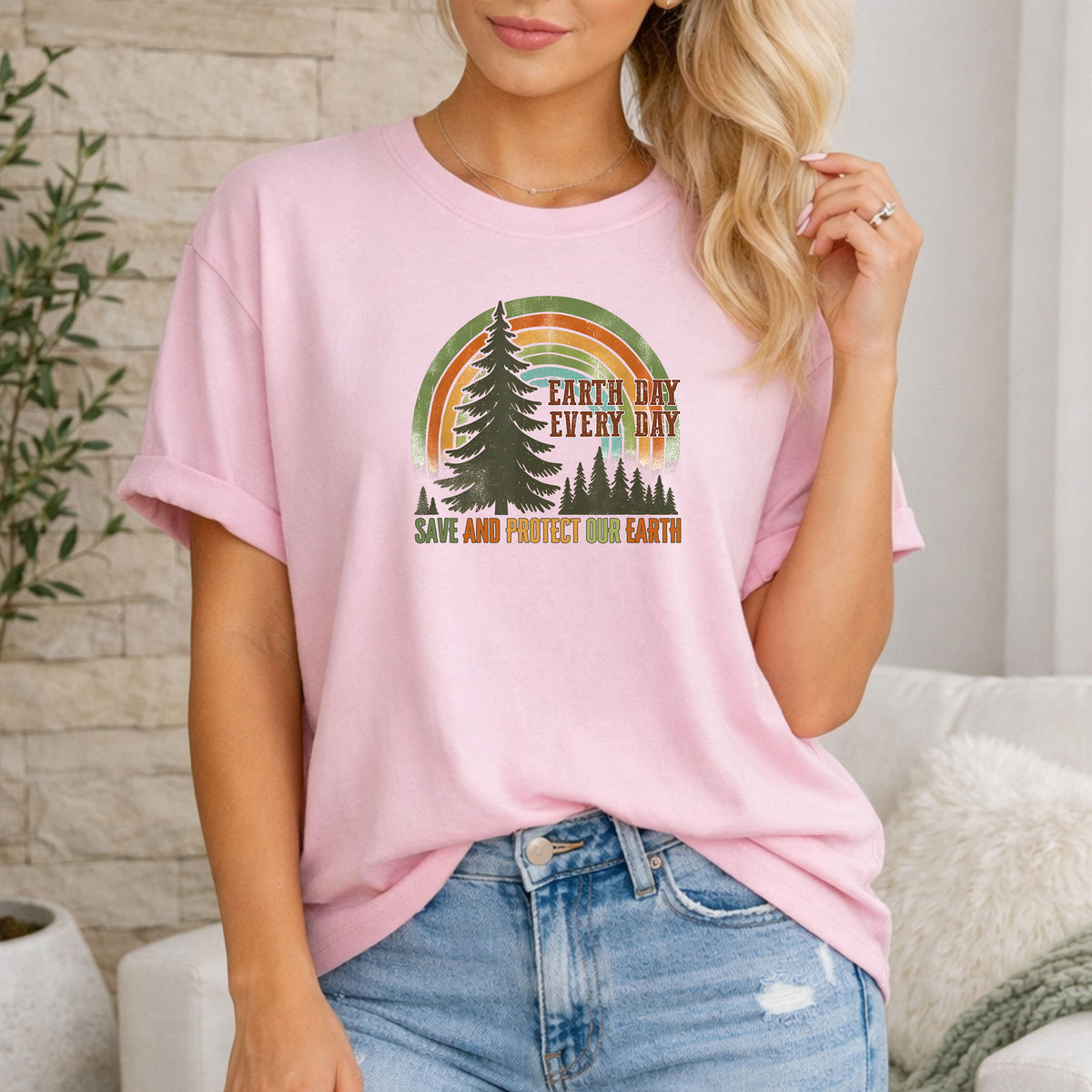 Earth Day Every Day T-Shirt, Save & Protect Our Earth Nature Tee