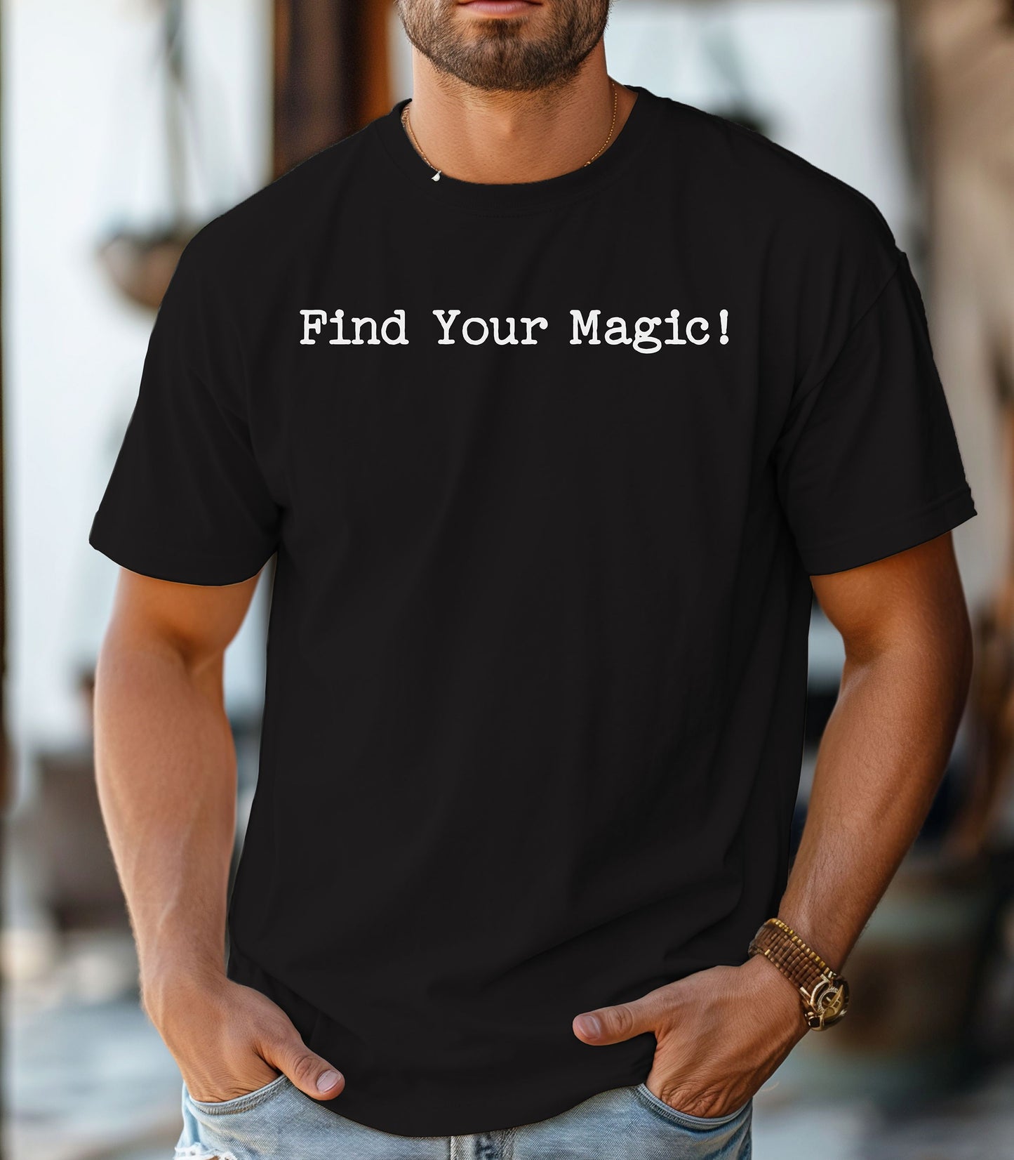 Find Your Magic T-shirt | Inspirational Minimal Text Tee